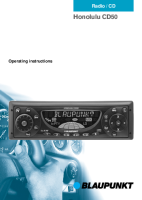 Blaupunkt Honolulu-CD-50 - Owners Manual